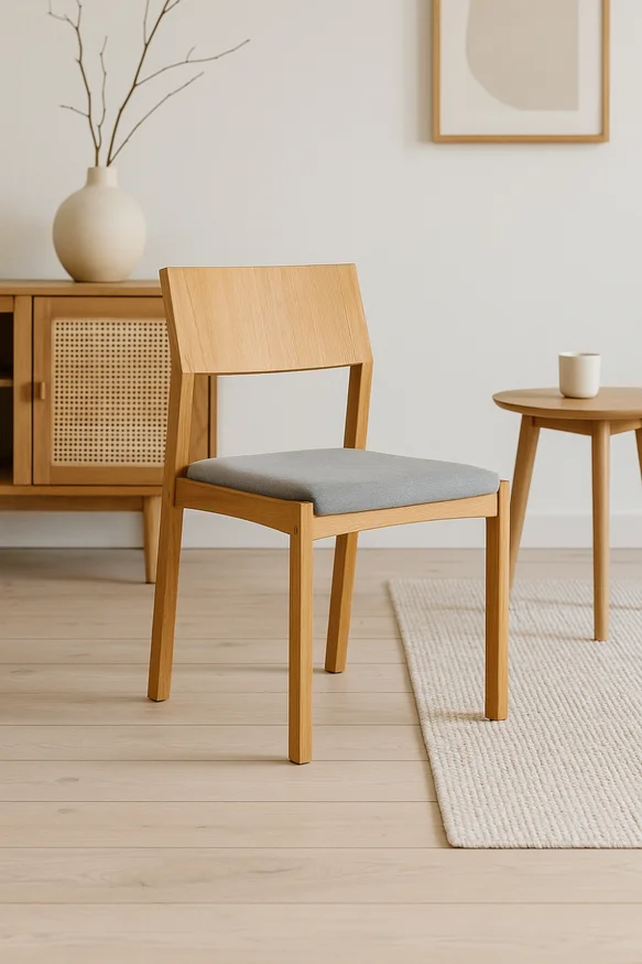 Silla Less (Set X2) en Madera natural - Sillas, Uruguay | Casa Brava, vista 2