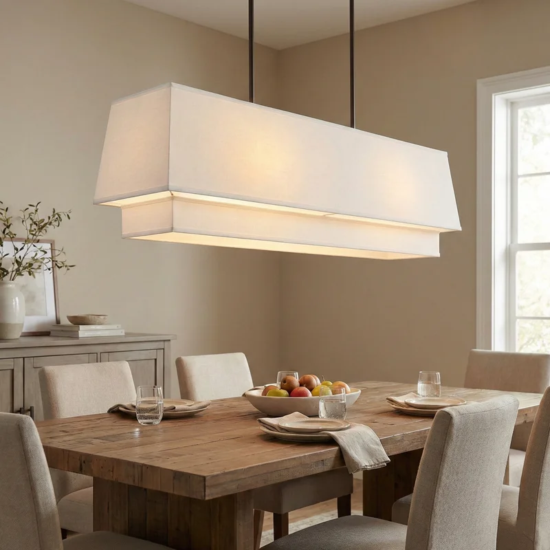 Colgante Aura Rectangular en Blanco - Lámparas colgantes, Uruguay | La Perla, vista 3
