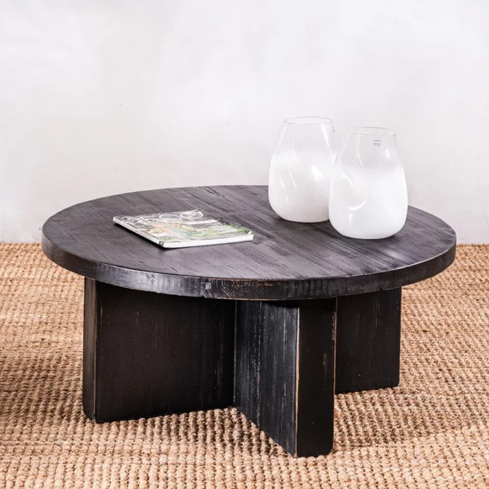 Mesa De Centro Catanzaro Negra en Negro - Mesas de living, Uruguay | Aihaus