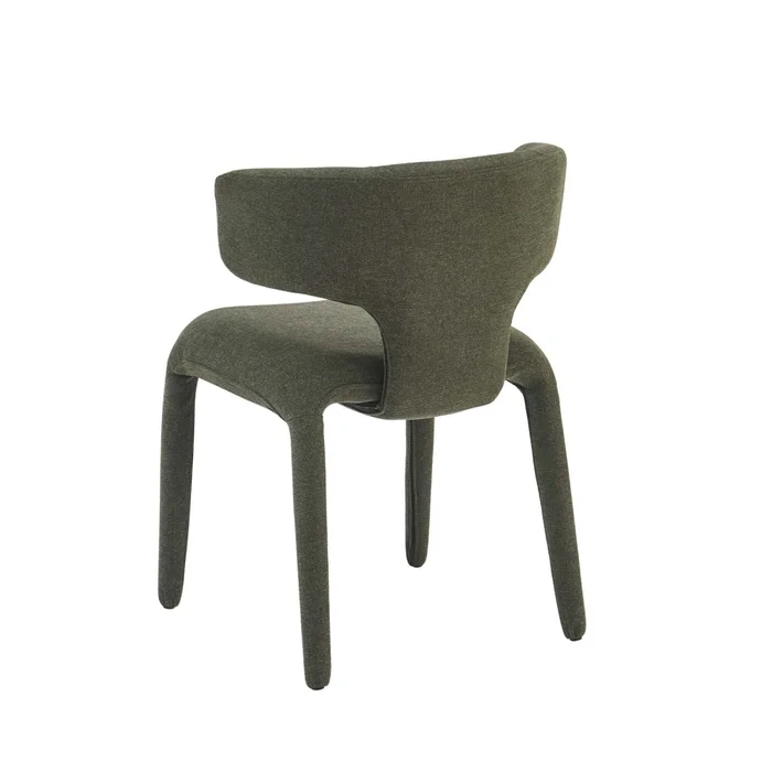 Silla De Comedor Metal-y-tela Verde Beatriz en Verde - Sillas, Uruguay | Divino, vista 4