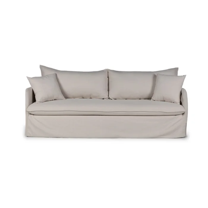Sofá Snow con Funda - Tela Rústica - 3 cuerpos - TD5260-1635 (Beige) en Beige - Sillones y sofás, Uruguay | NYR, vista 2