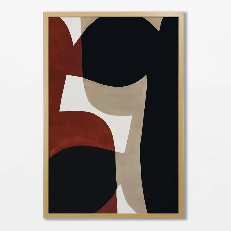 Abstractos Neutros - Serie N.09 en Multicolor - Láminas, Uruguay | La Cuadrería