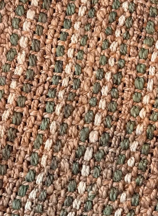 ALFOMBRA YUTE NATURAL y VERDE SALVIA en Verde - Alfombras, Uruguay | Masinfinito Casa, vista 2