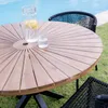 Mesa en madera de teca y caño de aluminio negro en Madera natural - Mesas de comedor, Uruguay | Entrecasa, vista 6 de 6