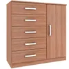 Comodas Cajoneras 5 Puerta 1 Cajon Dormitorio demo 15D - Cómodas, Uruguay | Muebles Express, vista 1 de 6