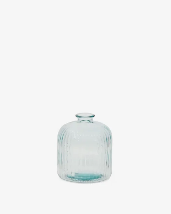 Botella Marba - pequeña de vidrio reciclado transparente en Transparente - Jarrones, Uruguay | Kavehome
