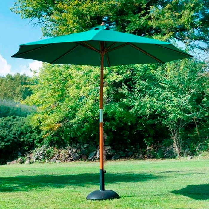 Sombrilla para jardín o terraza 270cm Natural o Verde en Verde - Muebles para el exterior, Uruguay | Alta Gracia Deco, vista 2