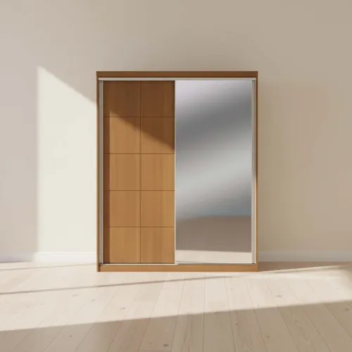 Ropero Placard 2 Puertas Mdf Natural-beige South en Madera natural - Roperos y placares, Uruguay | Divino