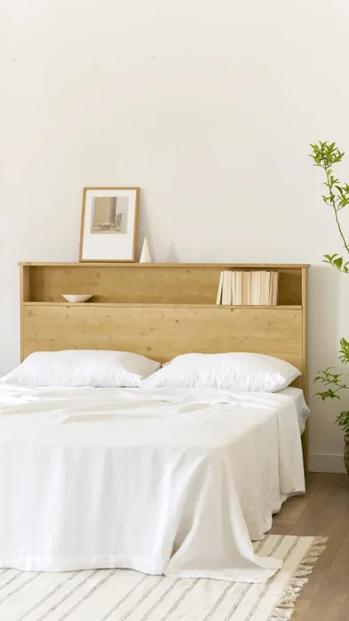 Respaldo de cama con espacio de guardado Igor en Madera natural - Respaldos de cama, Uruguay | Tree House Deco, vista 4