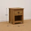 Mesa De Noche Topázio 1 Cajón Freijo (re - Mesas de luz, Uruguay | Aihaus, vista 2 de 2