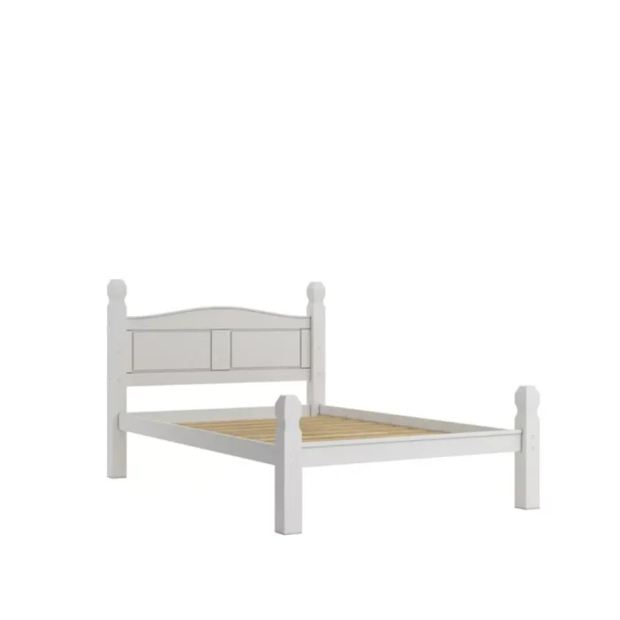 Cama 2 Plazas Madera maciza - Línea México en Madera natural - Respaldos de cama, Uruguay | Concetto Casa
