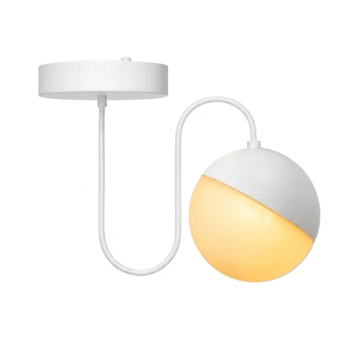 Colgante LED Bola Magnético G2 6W 2700K Blanco en Negro - Lámparas colgantes, Uruguay | Serlux, vista 2