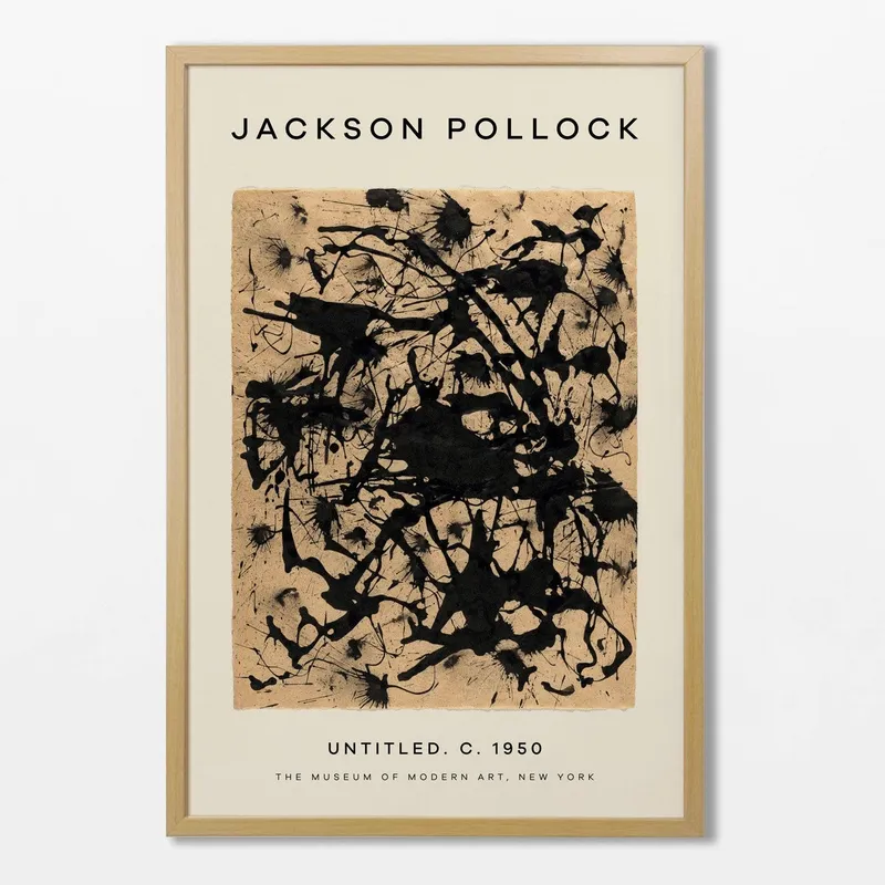 Jackson Pollock - Untitled 1950 en Multicolor - Láminas, Uruguay | La Cuadrería