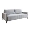Sofa 3 Cuerpos Tapizado Tela Terciopelo Patas Metalicas en Gris - Sillones y sofás, Uruguay | Soy Hogar, vista 1 de 6