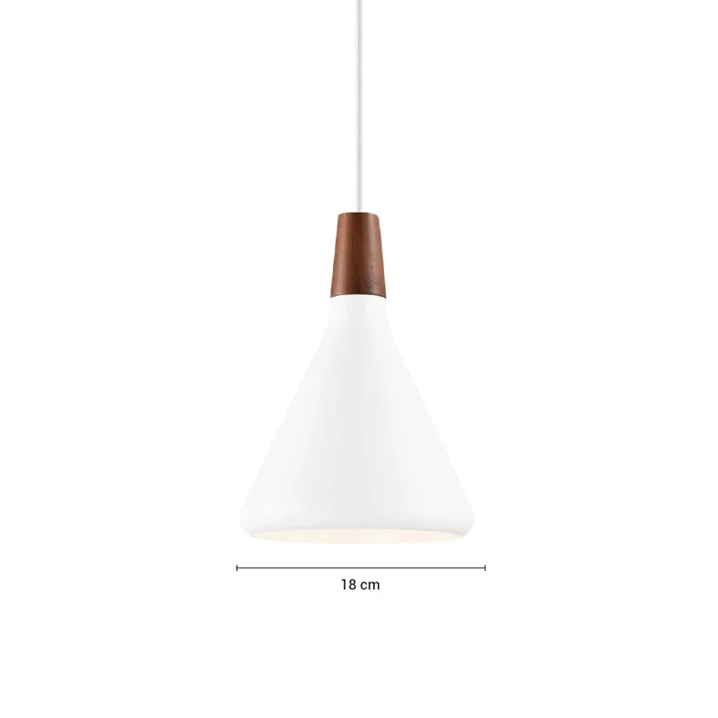 Lámpara Colgante Titan ø 18 cm Blanco en Rosa - Lámparas colgantes, Uruguay | Serlux, vista 5
