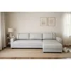 Sofá 3 Cuerpos + Chaise Izquierdo - Tela gris con puntos negros y crudos en Gris - Sillones y sofás, Uruguay | Champagne Home, vista 4 de 5