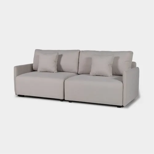 Sofá Modulare - 2 módulos - Tela Microfibra - FX4-10 (Beige) en Beige - Sillones y sofás, Uruguay | NYR