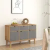 Aparador 3P y 3C Mel/Gris Linea Nordica en Madera Maciza - Comedor, Uruguay | Que Sal Muebleria, vista 10 de 16