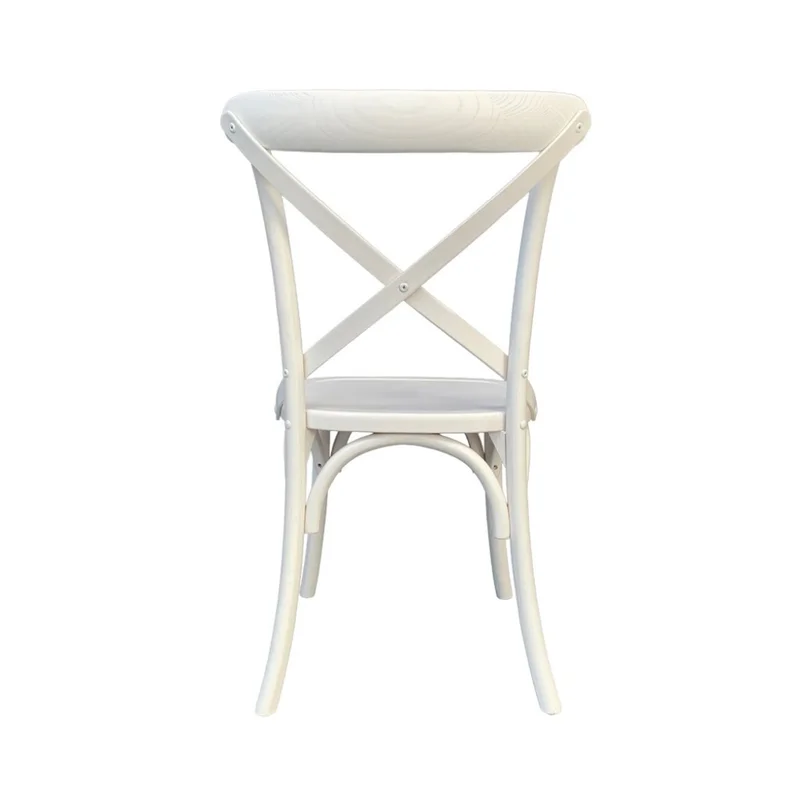 SILLA CROSS 46x42x87CM ASIENTO EN MADERA BLANCO en Blanco - Sillas, Uruguay | Koz, vista 3