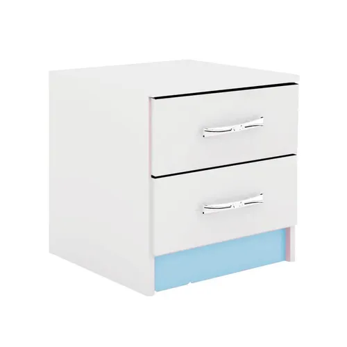 Mesa De Luz Infantil De 2 Cajones Para Dormitorio If02c - Mesas de luz, Uruguay | Lais Muebles