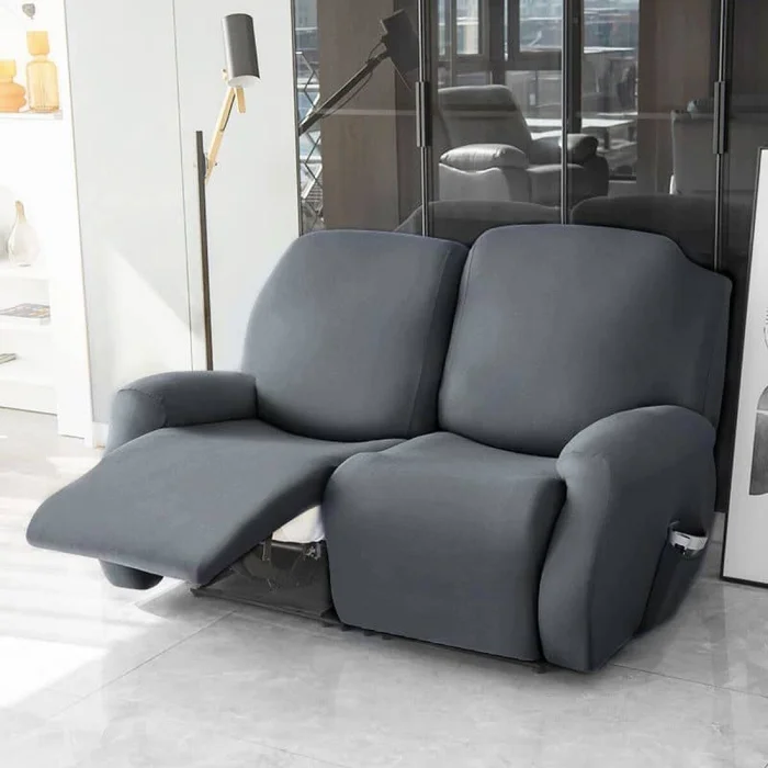 Funda sillón reclinable 2 cuerpos lisa - gris en Gris - Textiles, Uruguay | Buho Store