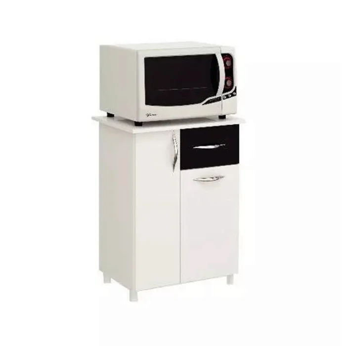 Mueble Cocina Multiuso Microondas 2 Puertas 1 Cajon 506 en Blanco, Uruguay | Soy Hogar