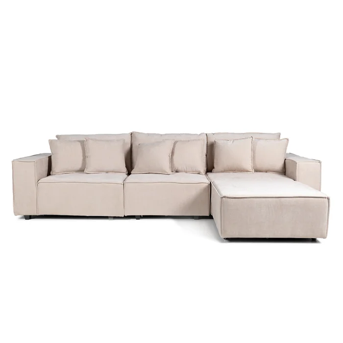 Sofá Modular Maia (4 módulos) - Tela Microfibra - 12072 (Beige) en Beige - Sillones y sofás, Uruguay | NYR, vista 2