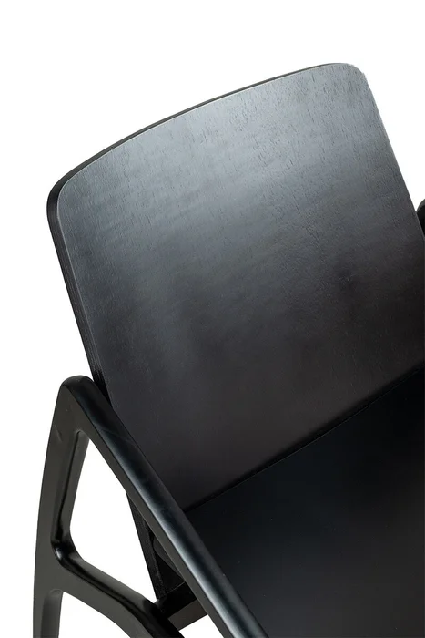 POLTRONA BALDER MADERA NEGRA 63X70X69H CM - Butacas, banquetas y puffs, Uruguay | Vinibel, vista 3