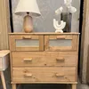 Cómoda Madera de Pino y Rattán Natural - Linea Yakarta - Cómodas, Uruguay | Berna home, vista 2 de 7