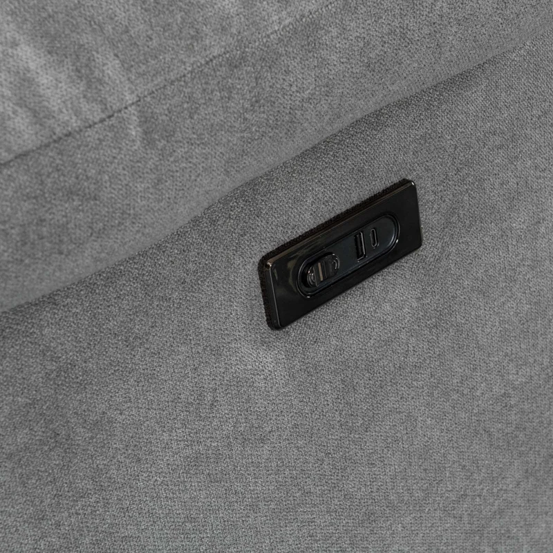 Recliner Eléctrico Tela Gris Marsella Ii en Gris - Sillones y sofás, Uruguay | Divino, vista 7