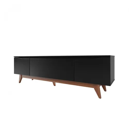 Rack para TV Flynt - Linea Mónaco en Negro - Muebles para TV, Uruguay | Rústico Hogar