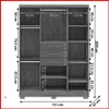 Placard 6 puertas 3 cajones – Taurus 10020 - Roperos y placares, Uruguay | Punto Unión, vista 9 de 12
