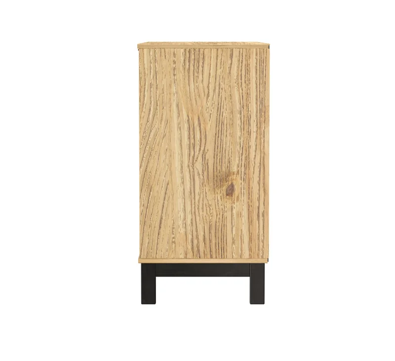Aparador 1 Puerta De Vidrio 2 Cajones Madera Maciza en NEGRO/NATURAL - Muebles, Uruguay | Soy Hogar, vista 6
