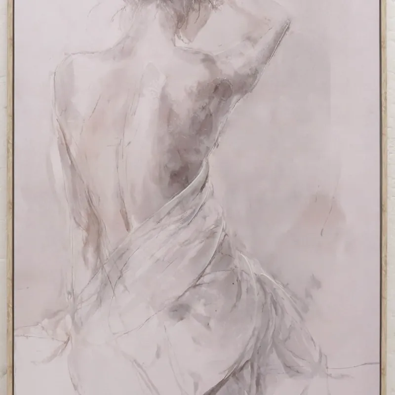 Cuadro Veil Ii, 60x80, Blanco Papel Tk25gg495b en Blanco - Decoración de pared, Uruguay | Divino