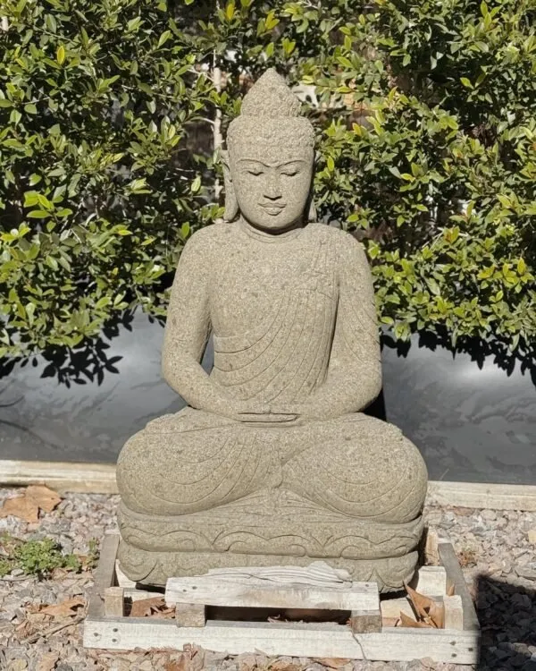 Buda en Piedra Verde / 60-80-100cm en Verde - Decoración, Uruguay | Balihai
