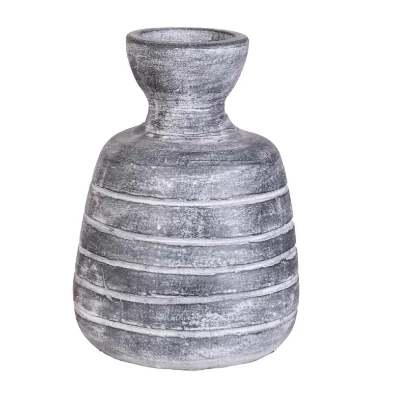 Jarrón Zag Ceramica Blanco Negro/blanco en Negro - Jarrones, Uruguay | Divino