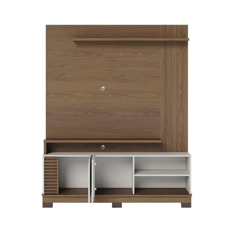 Modular Rack Panel 2 Puertas Con Estantes Hasta 50 Pulgadas en Marrón - Muebles para TV, Uruguay | Soy Hogar, vista 6
