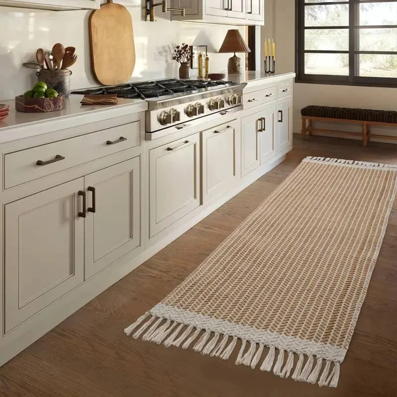 Alfombra tejida beige - 120x180cm en Beige - Alfombras, Uruguay | Buho Store, vista 8