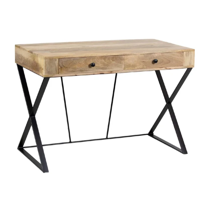 Escritorio Madera-de-mango Marron Bingley en Madera natural - Escritorios y sillas de escritorio, Uruguay | Divino, vista 2