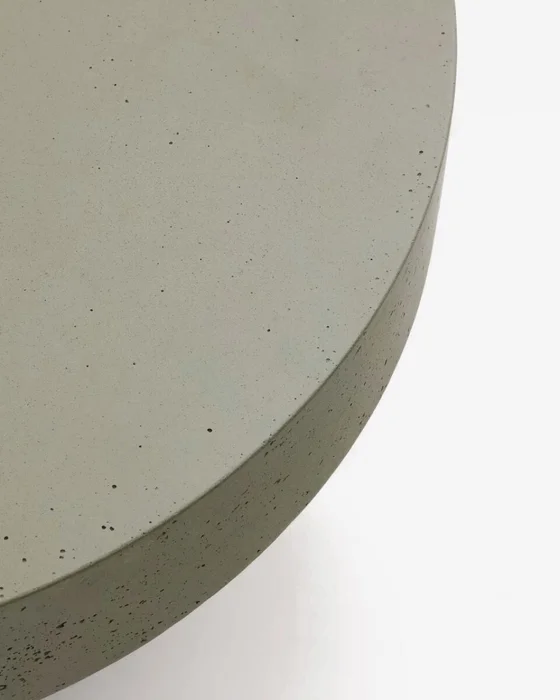 Mesa de centro Aiguablava de cemento - verde Ø 66 cm en Verde - Mesas de living, Uruguay | Kavehome, vista 4