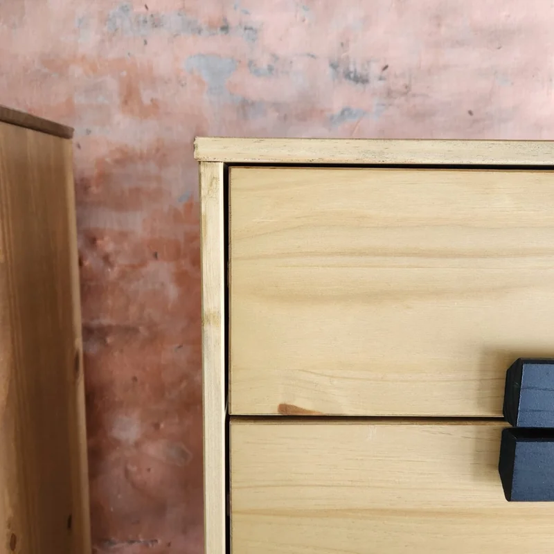 Ropero 2 puertas 2 cajones Linea Alla en Amarillo - Roperos y placares, Uruguay | La Cueva Muebles, vista 5