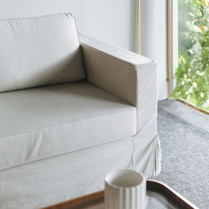 Sofá Franca - 2 Cuerpos en Beige - Sillones y sofás, Uruguay | Fábrica Italiana, vista 2