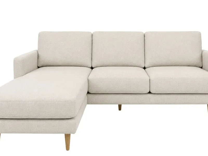 Sofa con Chaise PRADA PREVENTA - Beige Tela Rústica en Beige Tela Rústica - Sillones y sofás, Uruguay | Finkel