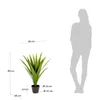 Planta artificial Yucca con maceta negro 80 cm en Verde - Macetas, Uruguay | Kavehome, vista 4 de 4