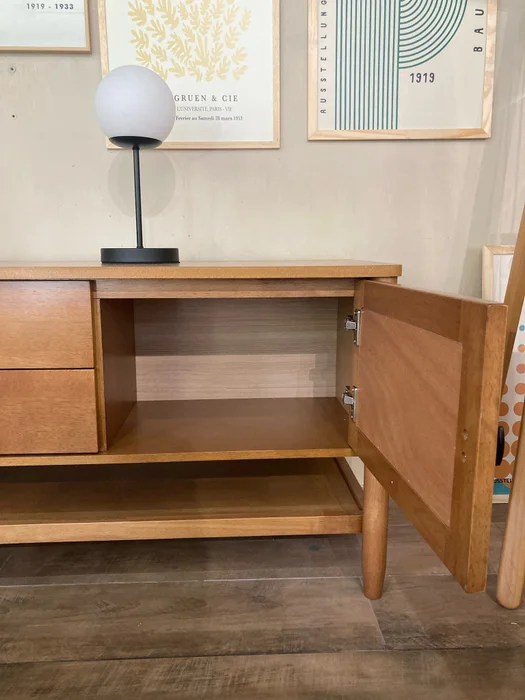 Rack Toulouse 150cm – Madera Natural de Gomero en Madera natural - Muebles para TV, Uruguay | Berna Home, vista 6