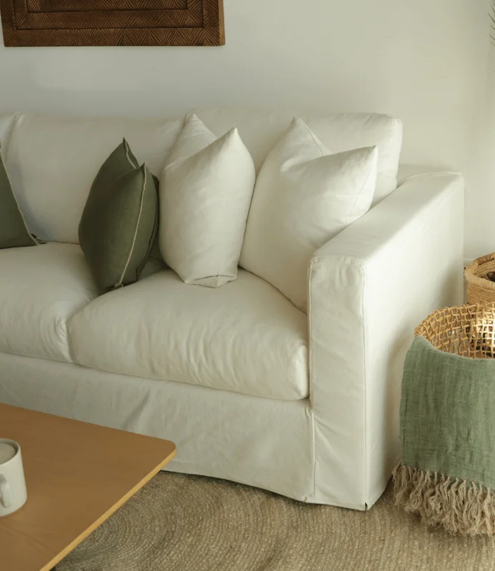 SOFÁ NEW MANANTIALES 240 LINO en Blanco - Sillones y sofás, Uruguay | Masinfinito Casa, vista 3