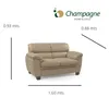SOFA 2 CUERPOS MODELO ALIAS - 100 % EN CUERO - COLOR PERLA MATE en Off-white - Sillones y sofás, Uruguay | Champagne Home, vista 3 de 3