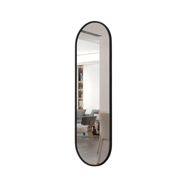 Espejo Decorativo Ovalado Living Castaño Alamada en Marrón - Sillones y sofás, Uruguay | Soy Hogar