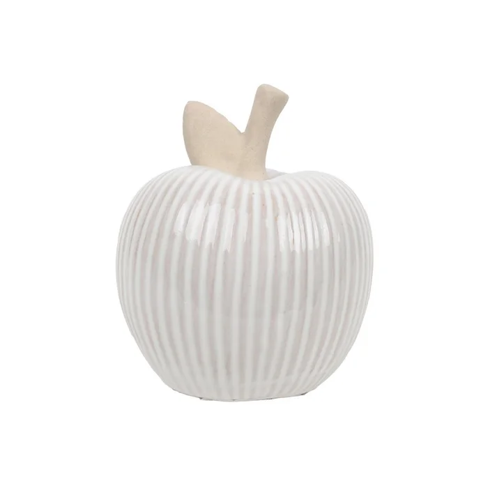 MANZANA CERAMICA ACANALADA 9x9x10.7CM TORNASOLADO en Multicolor - Decoración, Uruguay | Koz