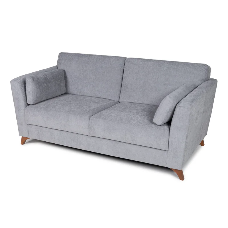 Sofá Capri - Tela Microfibra - 2 cuerpos - Cora 06-153 (Grafito) en Gris - Sillones y sofás, Uruguay | Nyr, vista 6